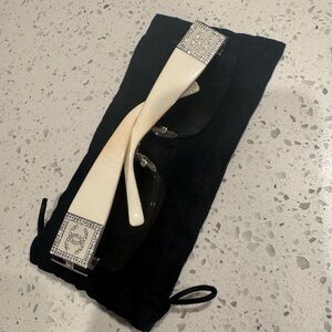 Rimless y2k styled Chanel sunglasses